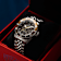 Duxot Atlantica Skeleton Diver Brown Dial White Bezel White Stainless
Steel Band Automatic Watch