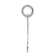 Rhodium Over 14k White Gold Satin Girl Joy Charm