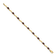 14k Yellow Gold and Rhodium Over 14k Yellow Gold Fancy Diamond and
Garnet Bracelet