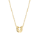 CZ Initial U Tennis Necklace And Pendant Set In 14K Gold Over Brass 4.05ctw