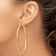 14k Yellow Gold 2 9/16" Diamond-Cut Hoop Earrings