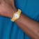 Mens Charles Hubert Gold-finish White Dial Watch