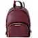 Michael Kors Jaycee Medium Leather Zip Pocket Backpack in Oxblood