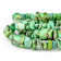 Green Turquoise Chip Bead Stretch Bracelet Set Of 3