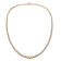 CZ Graduated Tennis Necklace In 14K Gold Over Sterling Silver
