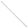 14K White Gold Polished Fancy Link with 1-inch Extension Bracelet