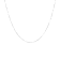 10K White Gold Fine Box 16 Inch Chain Necklace