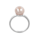 Blush Freshwater Pearl Ring In Sterling Silver