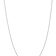 Rhodium Over 14k White Gold 0.8mm Solid Diamond-Cut Cable 14 Inch Chain