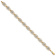 14k Two-tone Gold Diamond-Cut Fancy Link Bracelet