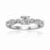 Moissanite Sterling Silver Ring, 0.74ctw