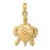 14k Yellow Gold Textured Sea Turtle with Moveable Head and Legs Pendant