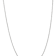 Rhodium Over 10k White Gold 0.9mm Solid Cable 18 Inch Chain