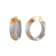 14K Yellow Gold Over Sterling Silver Mini Gold Leaf Acrylic Hoops in
Pixi Silver