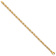 14k Yellow Gold 4.9mm Hand-Polished Byzantine Link Bracelet