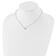 Rhodium Over Sterling Silver Polished Shark Tooth with 2 Inch Extension Necklace
