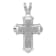 Rhodium Over 14K White Gold 7/8ct. Diamond Cross Pendant