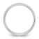 Rhodium Over Sterling Silver 8mm Half-Round Band
