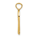 14k Yellow Gold Polished Mom in Heart with Infinity Symbol Pendant