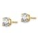 14K Yellow Gold Certified Lab Grown Diamond 1ct. VS/SI GH+, Screw Back Earrings