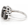Silver Sheen Sapphire Rhodium Over Sterling Silver Ring 8.74ctw