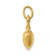 14k Yellow Gold 3D Apple pendant