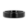 INFINITY Black Tungsten Ring with Beveled Edges 6mm