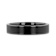VULCAN Flat Black Tungsten Ring with Brushed Center & Polished Edges 4mm