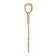 14k Yellow Gold Polished and Textured Floral Border Heart Pendant