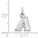 Rhodium Over Sterling Silver MLB Arizona Diamonbacks LogoArt Pendant