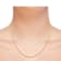 14k Gold 1.5 mm Hollow Rope Chain Necklace - 18"