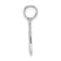 Rhodium Over 14k White Gold Textured I Heart (Love) My Mom Pendant