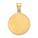 14k Yellow Gold Satin Holy Communion Medal Pendant