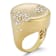Sterling Statements 14K Yellow Gold Over Sterling Silver Cubic Zirconia
Statement Satin Signet Ring