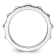 14K White Gold Stackable Expressions Diamond Ring 0.128ctw