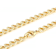 Open Curb Chain Necklace In 18K Gold Over Bronze 20 Inch