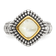 Sterling Silver Antiqued with 14K Accent Mother of Pearl Ring