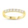 0.50cttw 7 Stone Diamond Band Ring in 14k Yellow Gold