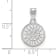 Rhodium Over Sterling Silver MLB Seattle Mariners LogoArt Circle Pendant