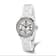 Ladies Charles Hubert Crystal Bezel White Ceramic Watch