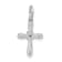 Rhodium Over 14K White Gold 0.03ct. Diamond Cross Charm