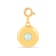 Round Lab Created Opal 18K Yellow Gold Over Sterling Silver Circle Charm
Opal Pendant Charm