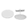 Rhodium Over 14K White Gold Men's Oval Cuff Links