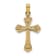 14k Yellow Gold Polished Cross Pendant