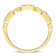Emerald and Diamond 10K Yellow Gold Ring 0.14ctw