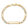 10k Yellow Gold Figaro Link ID Bracelet