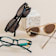 Altachè 14K Yellow Gold Over Stainless Steel Onyx Circle Eyewear Charm