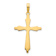 14k Yellow Gold Polished Fancy Cross Pendant