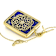 Lapis Lazuli North Star Pendant Necklace In 18K Gold Over Sterling
Silver 0.32ctw