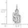 Rhodium Over Sterling Silver MLB San Diego Padres LogoArt Pendant